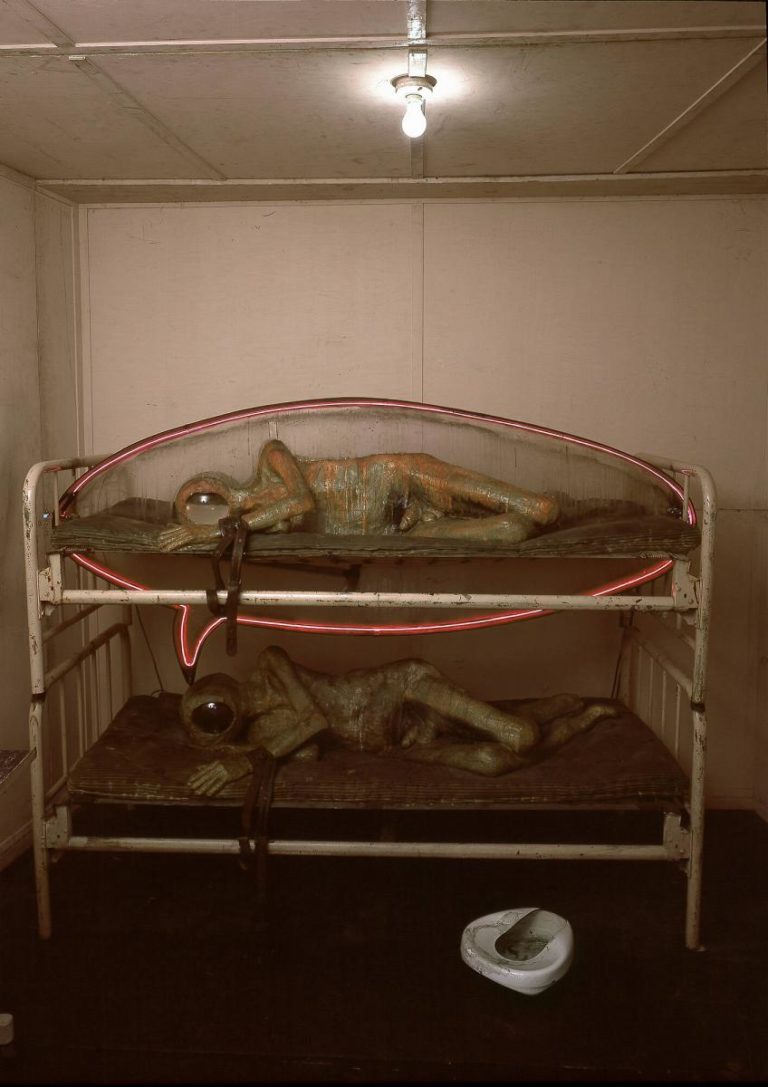  Installation, psychiatric facility, mental institution, alienation, mental health professionals, psychiatrists, patients, mental health awareness, isolation, support, treatment, abusive, therapy, depression, anxiety, art, Edward Kienholz  