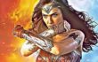 Watercolour painting of Wonder Woman